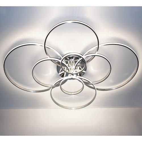 Srebrny plafon LED 110x90cm 4000K 70Watt - P140